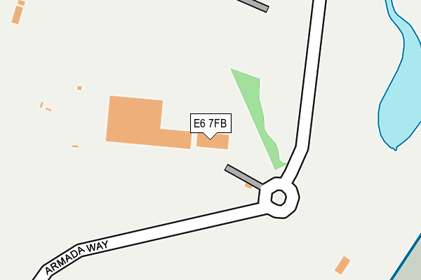 E6 7FB map - OS OpenMap – Local (Ordnance Survey)