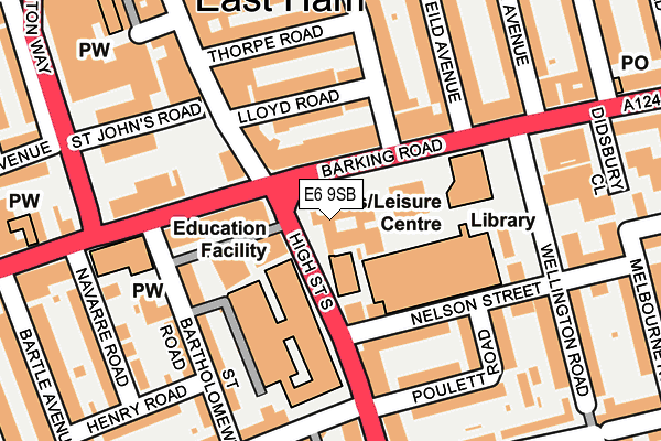 E6 9SB map - OS OpenMap – Local (Ordnance Survey)