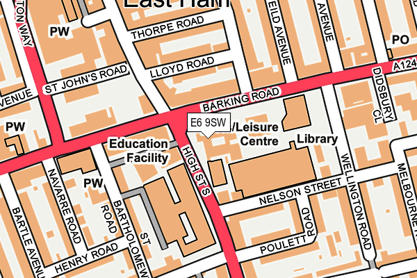 E6 9SW map - OS OpenMap – Local (Ordnance Survey)