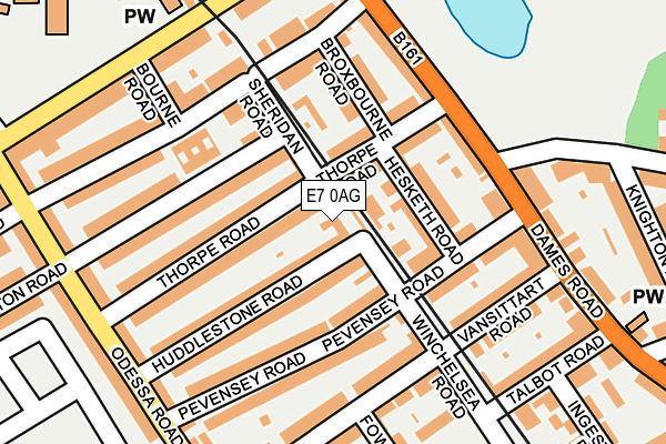 E7 0AG map - OS OpenMap – Local (Ordnance Survey)