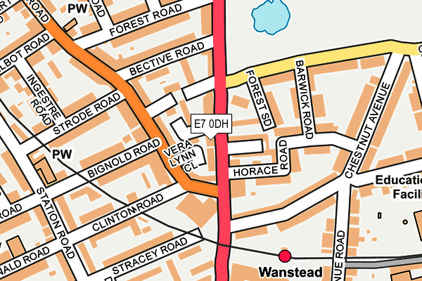 E7 0DH map - OS OpenMap – Local (Ordnance Survey)