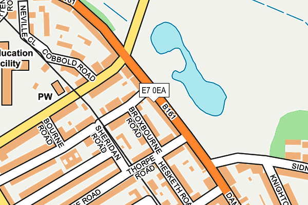 E7 0EA map - OS OpenMap – Local (Ordnance Survey)