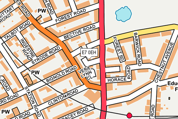 E7 0EH map - OS OpenMap – Local (Ordnance Survey)