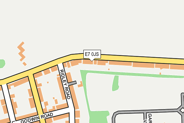 E7 0JS map - OS OpenMap – Local (Ordnance Survey)