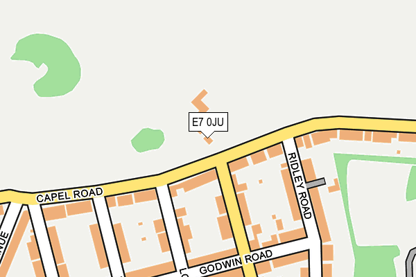 E7 0JU map - OS OpenMap – Local (Ordnance Survey)