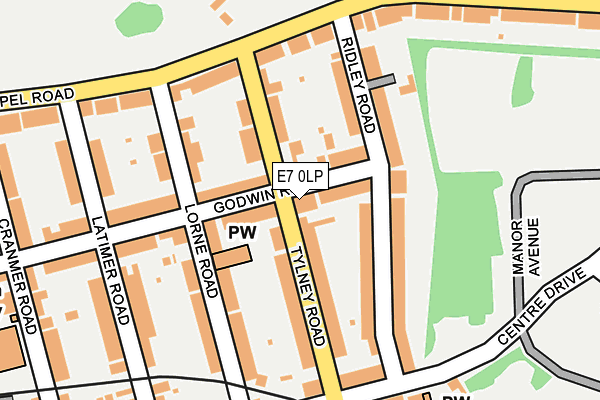 E7 0LP map - OS OpenMap – Local (Ordnance Survey)