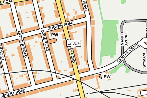 E7 0LR map - OS OpenMap – Local (Ordnance Survey)