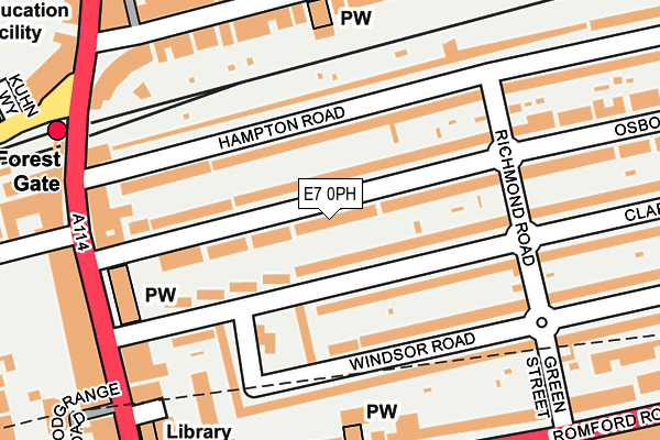 E7 0PH map - OS OpenMap – Local (Ordnance Survey)