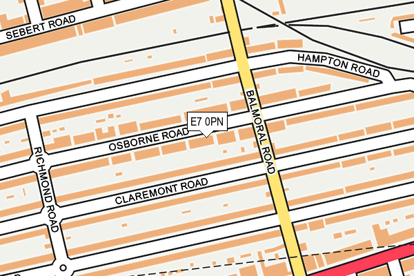 E7 0PN map - OS OpenMap – Local (Ordnance Survey)