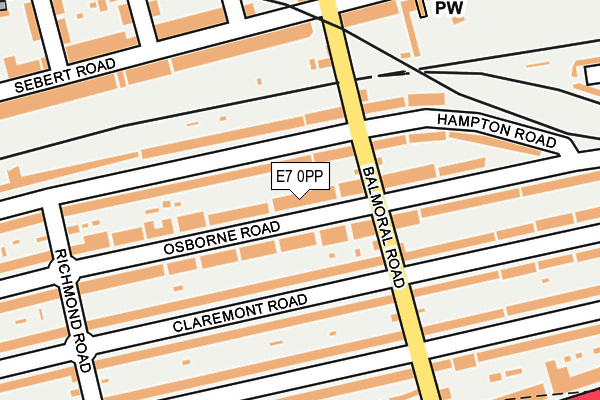 E7 0PP map - OS OpenMap – Local (Ordnance Survey)