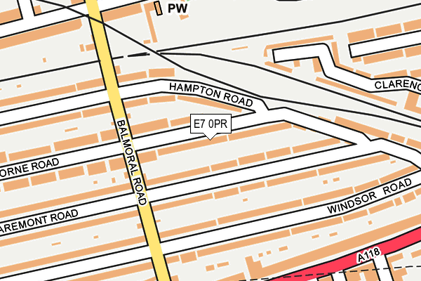 E7 0PR map - OS OpenMap – Local (Ordnance Survey)