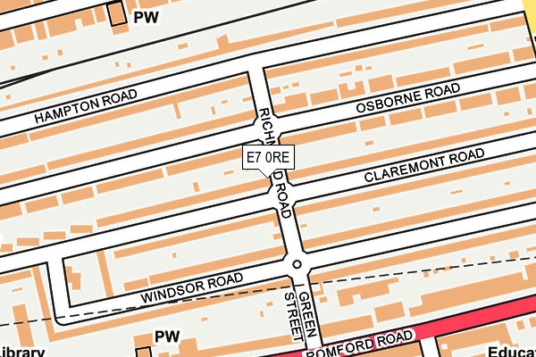 E7 0RE map - OS OpenMap – Local (Ordnance Survey)