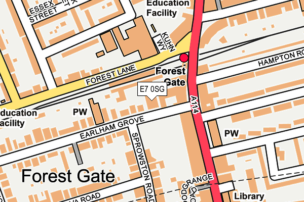 E7 0SG map - OS OpenMap – Local (Ordnance Survey)