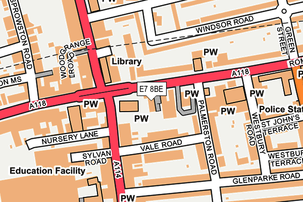 E7 8BE map - OS OpenMap – Local (Ordnance Survey)