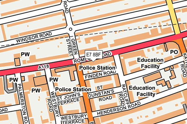 E7 8BF map - OS OpenMap – Local (Ordnance Survey)