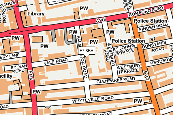 E7 8BH map - OS OpenMap – Local (Ordnance Survey)