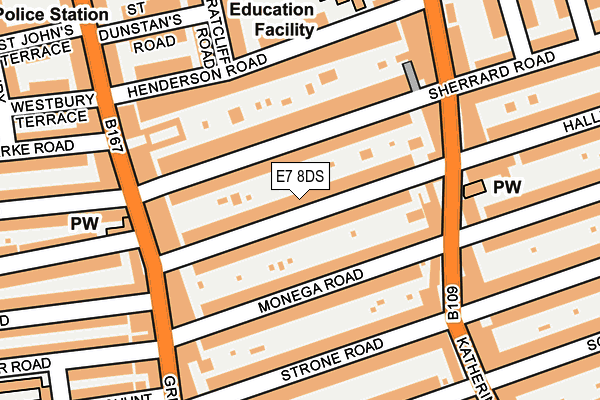 E7 8DS map - OS OpenMap – Local (Ordnance Survey)