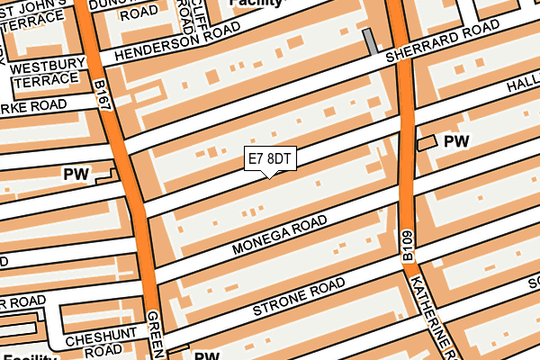 E7 8DT map - OS OpenMap – Local (Ordnance Survey)