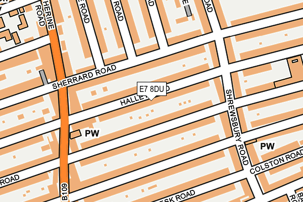 E7 8DU map - OS OpenMap – Local (Ordnance Survey)