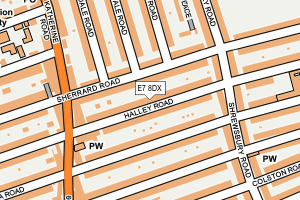 E7 8DX map - OS OpenMap – Local (Ordnance Survey)