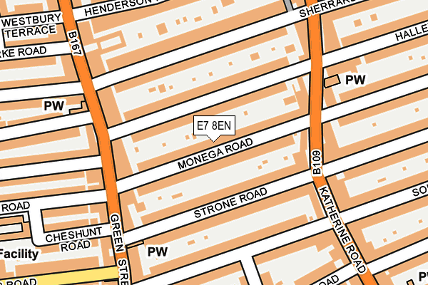 E7 8EN map - OS OpenMap – Local (Ordnance Survey)