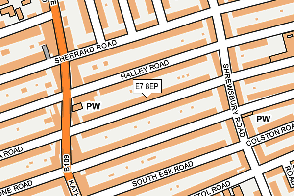 E7 8EP map - OS OpenMap – Local (Ordnance Survey)