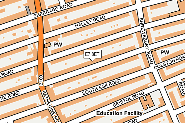 E7 8ET map - OS OpenMap – Local (Ordnance Survey)