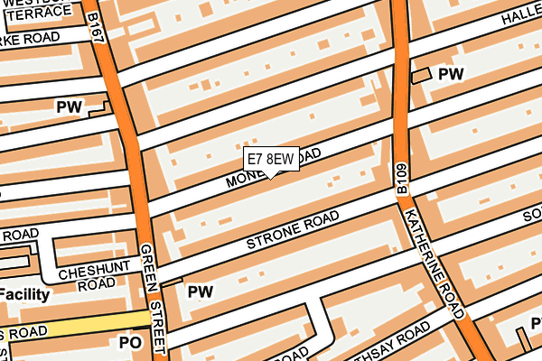 E7 8EW map - OS OpenMap – Local (Ordnance Survey)