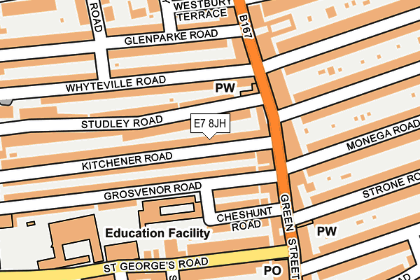 E7 8JH map - OS OpenMap – Local (Ordnance Survey)