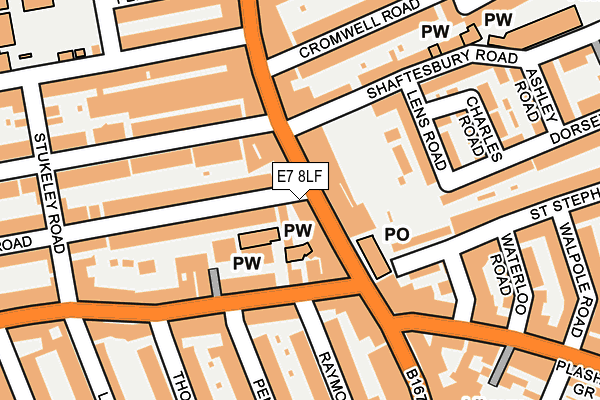 E7 8LF map - OS OpenMap – Local (Ordnance Survey)