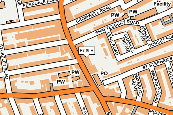 E7 8LH map - OS OpenMap – Local (Ordnance Survey)