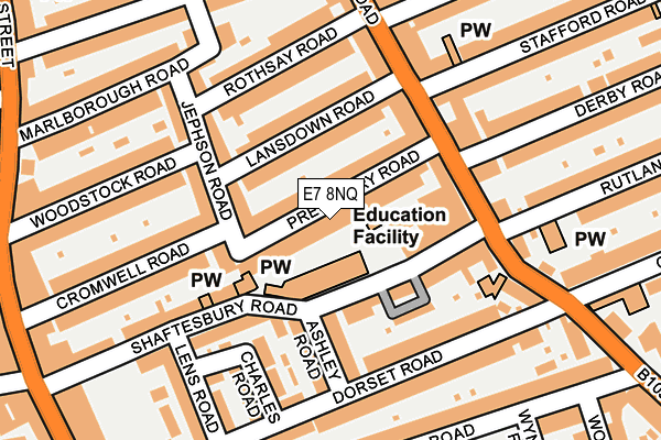 E7 8NQ map - OS OpenMap – Local (Ordnance Survey)