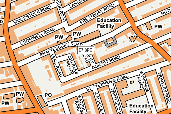 E7 8PE map - OS OpenMap – Local (Ordnance Survey)