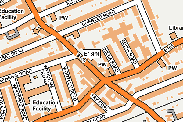 E7 8PN map - OS OpenMap – Local (Ordnance Survey)