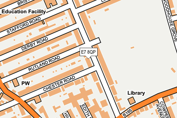 E7 8QP map - OS OpenMap – Local (Ordnance Survey)