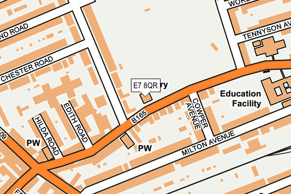E7 8QR map - OS OpenMap – Local (Ordnance Survey)