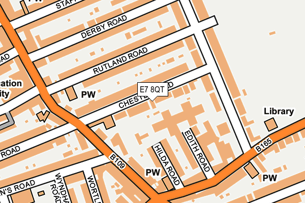E7 8QT map - OS OpenMap – Local (Ordnance Survey)