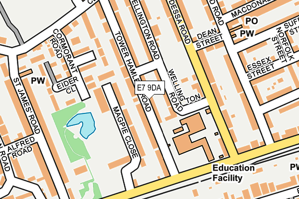E7 9DA map - OS OpenMap – Local (Ordnance Survey)