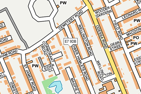 E7 9DB map - OS OpenMap – Local (Ordnance Survey)