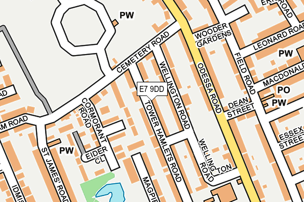 E7 9DD map - OS OpenMap – Local (Ordnance Survey)