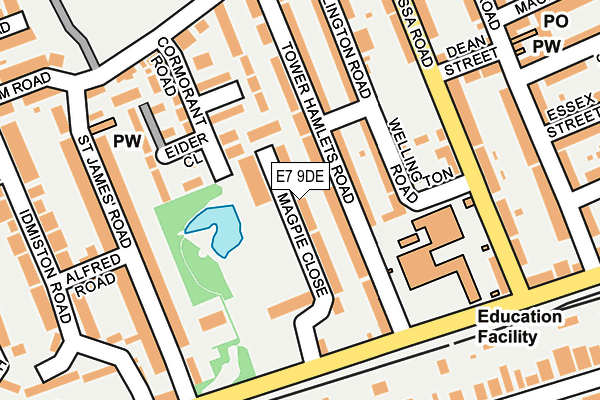 E7 9DE map - OS OpenMap – Local (Ordnance Survey)