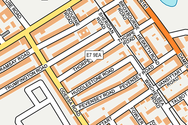 E7 9EA map - OS OpenMap – Local (Ordnance Survey)