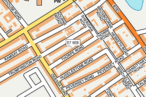 E7 9EB map - OS OpenMap – Local (Ordnance Survey)