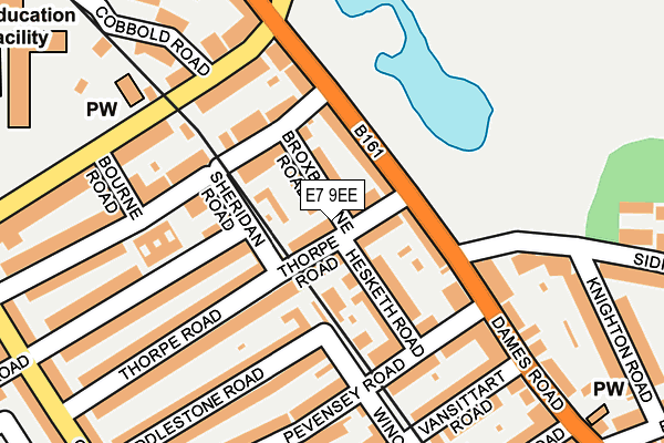 E7 9EE map - OS OpenMap – Local (Ordnance Survey)