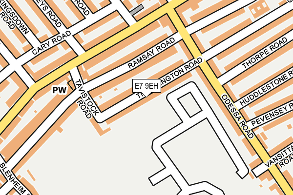 E7 9EH map - OS OpenMap – Local (Ordnance Survey)