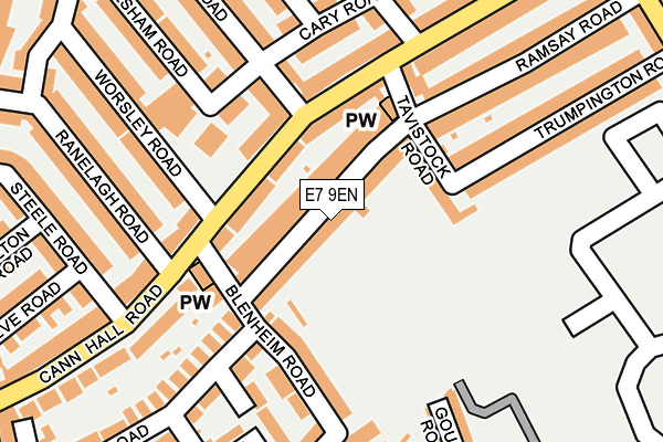 E7 9EN map - OS OpenMap – Local (Ordnance Survey)