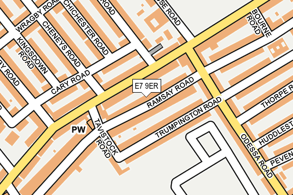 E7 9ER map - OS OpenMap – Local (Ordnance Survey)