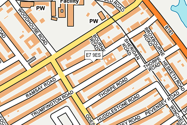 E7 9ES map - OS OpenMap – Local (Ordnance Survey)