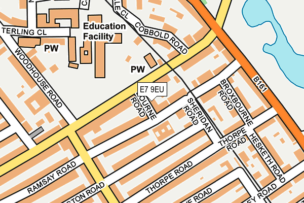 E7 9EU map - OS OpenMap – Local (Ordnance Survey)