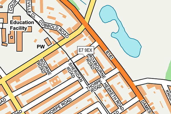 E7 9EX map - OS OpenMap – Local (Ordnance Survey)